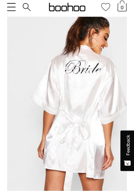 Vestaglia con scritta "Bride" 3