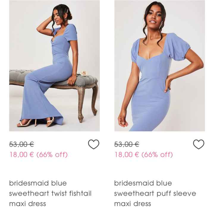 Abiti damigelle azzurro polvere - 5