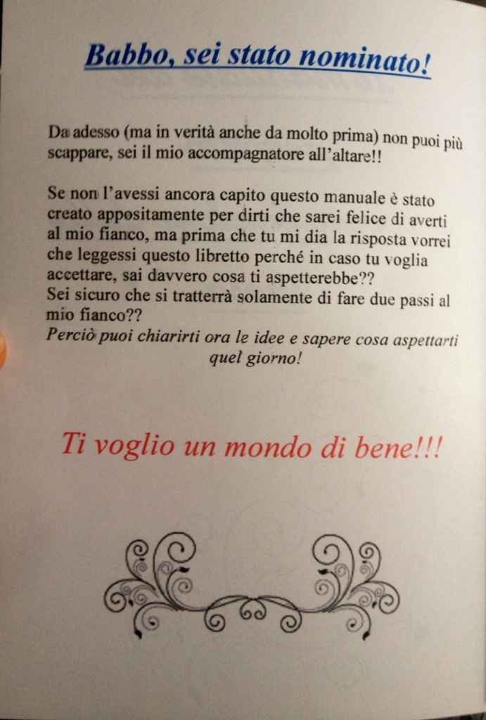 Manuale perfetto accompagnatore della sposa - 2