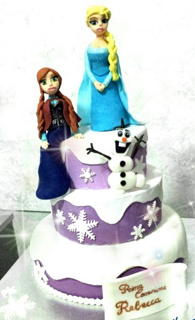 Torta di natale con mia figlia  - 1