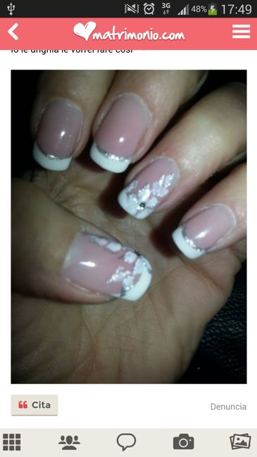 Foto unghie con gel per sposa - 1