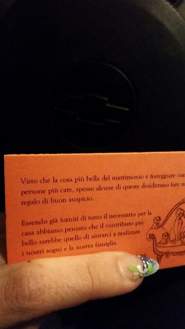 È gradito regalo in busta... - 1