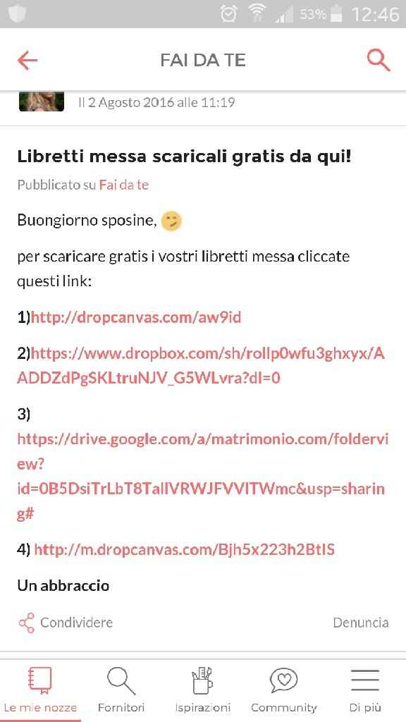 Libretto messa file cercasi! - 1