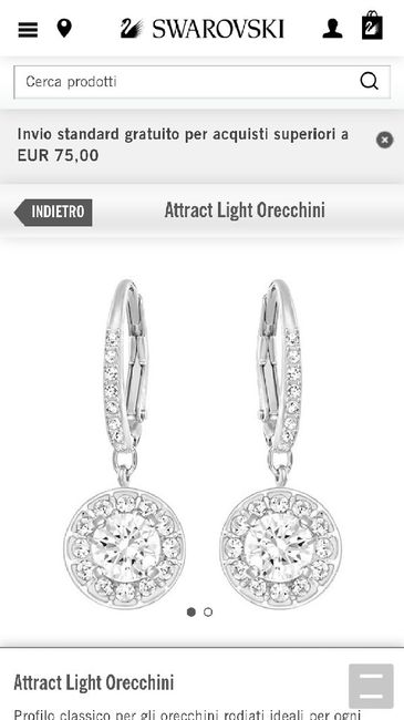 Orecchini e collana punto luce - 1