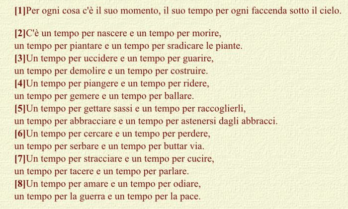 Cos’è per voi il Tempo? Riflessioni 1