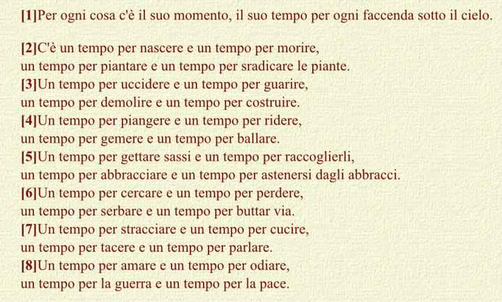 Cos’è per voi il Tempo? Riflessioni - 1