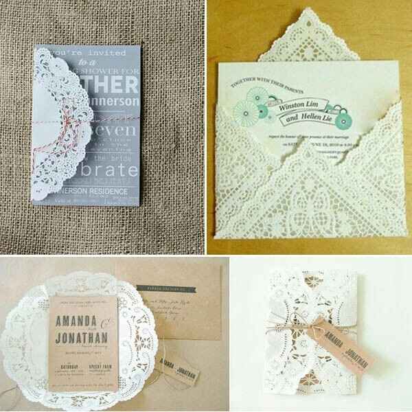 Partecipazioni shabby chic eleganti - 1