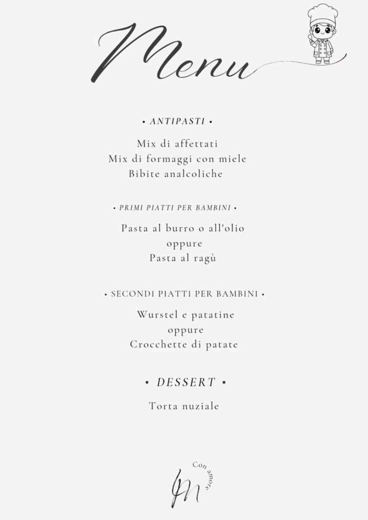 Cibo matrimonio serale - 1