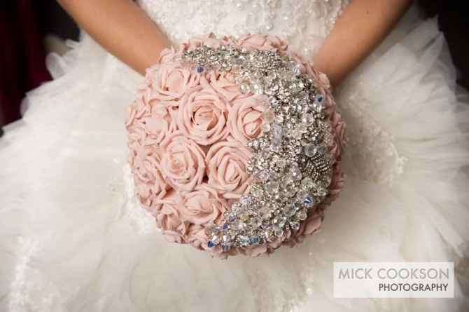Bouquet con diamantini