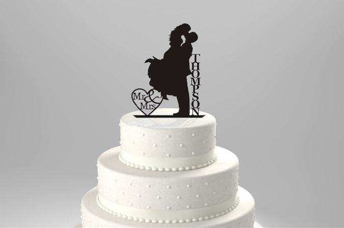 Vorremmo una cosa del genere...oppure nessun cake topper