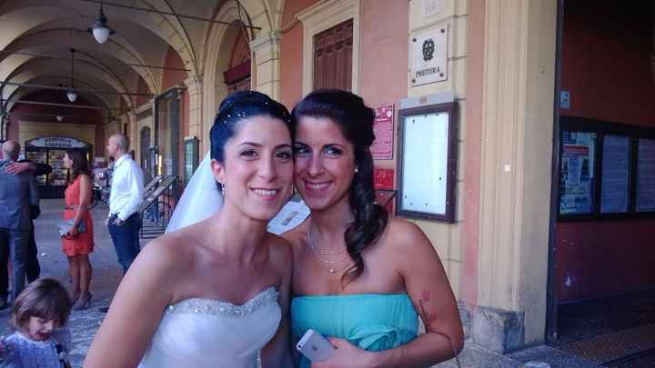 mia sorella gemella nel suo matrimonio 