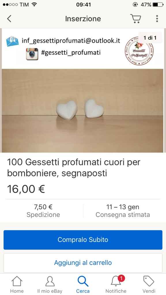 Cuoricini segnaposto - 1