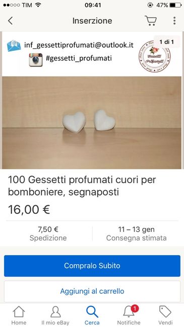 Cuoricini segnaposto - 1