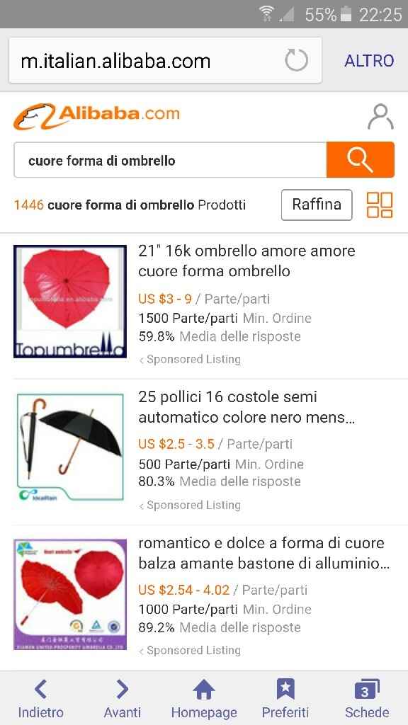 Ombrello a forma di cuore - 1