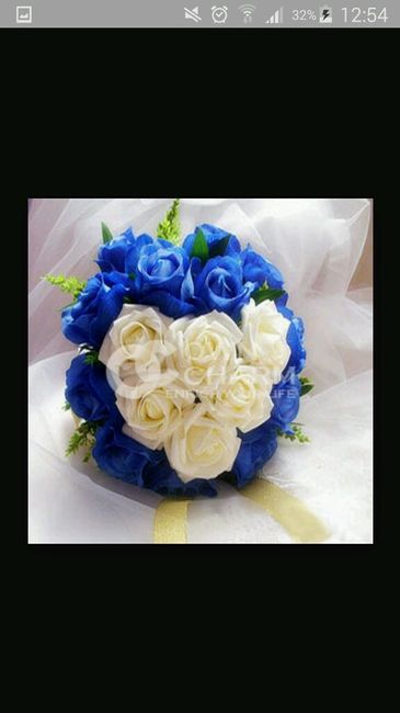 Bouquet per abito blu - 2