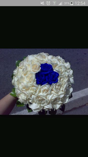 Bouquet per abito blu - 4