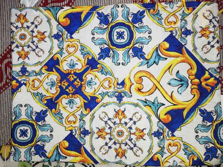 Tema maioliche ~ portafedi - 2