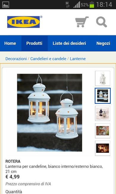 Candela e lanterna segnaposto e bomboniera - 2