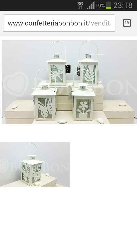 Candela e lanterna segnaposto e bomboniera - 2