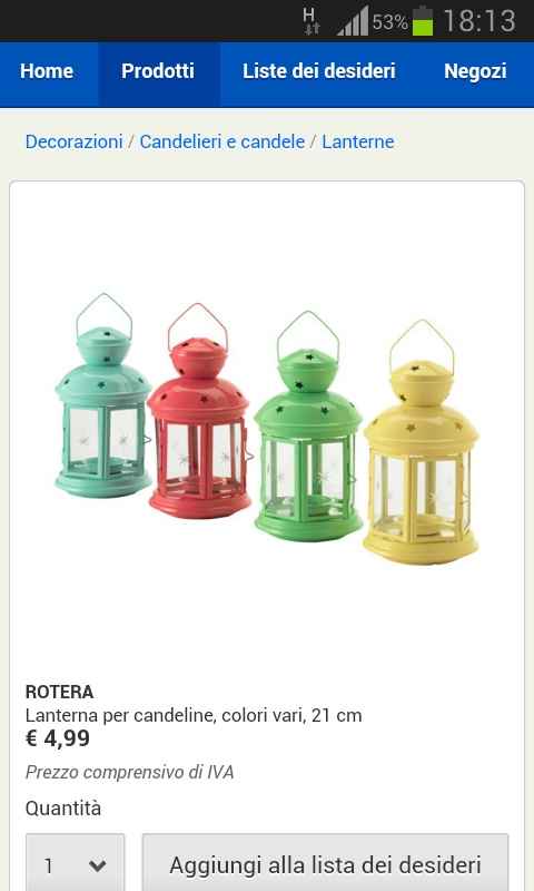 Candela e lanterna segnaposto e bomboniera - 1