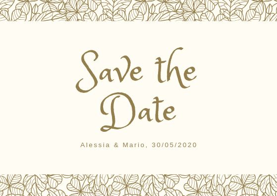 Mi mostrate i vostri save the Date? - 1
