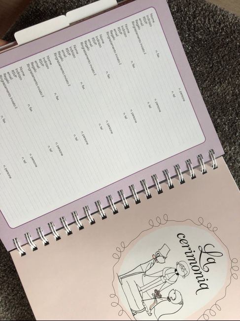 Agenda matrimonio - 4