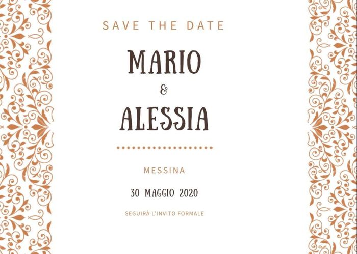 Save the date - annuncio matrimonio - 2