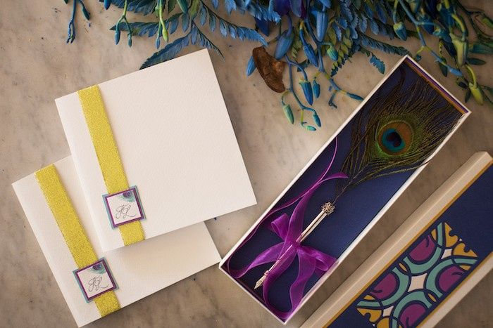 Matrimonio tema pavone 11