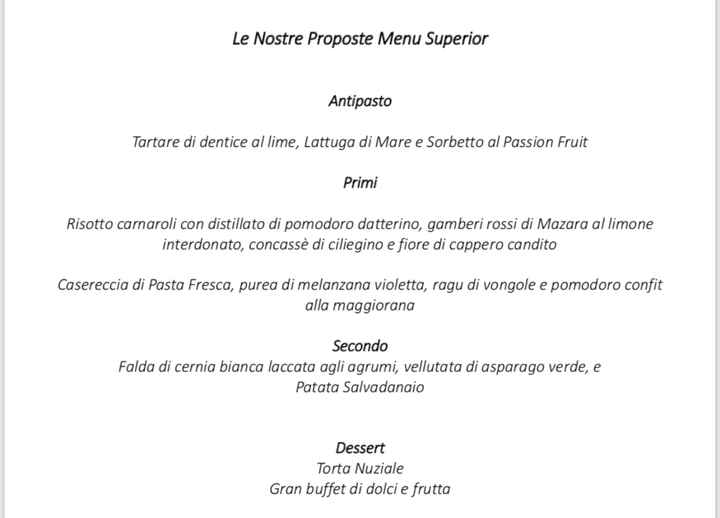 Menù - 1