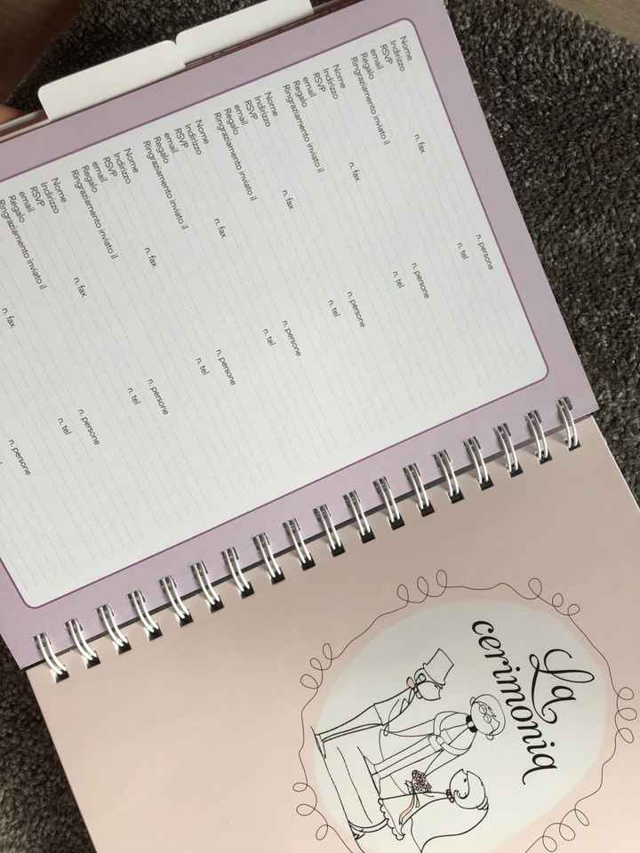 Agenda matrimonio - 4