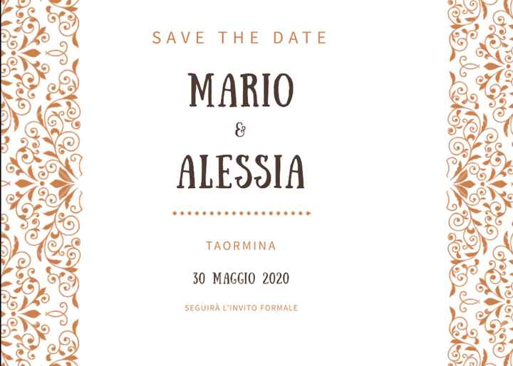 Bozza: il nostro “save the date” - 1