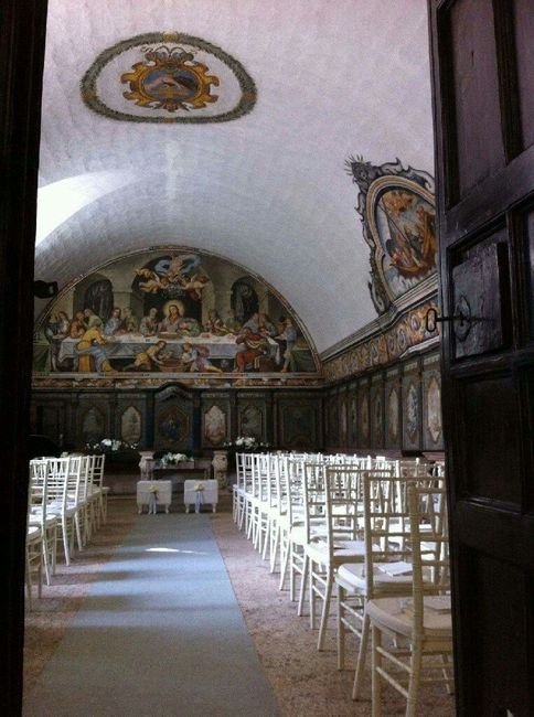 Rito civile - sala comunale addobbo - 2