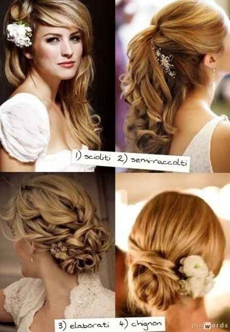 Acconciatura sposa.