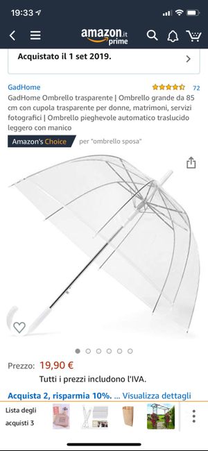 Ombrello da sposa per pioggia - 1