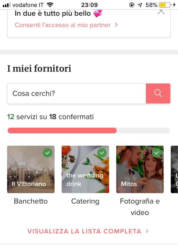 Condividi lo screenshot dei tuoi fornitori - 1