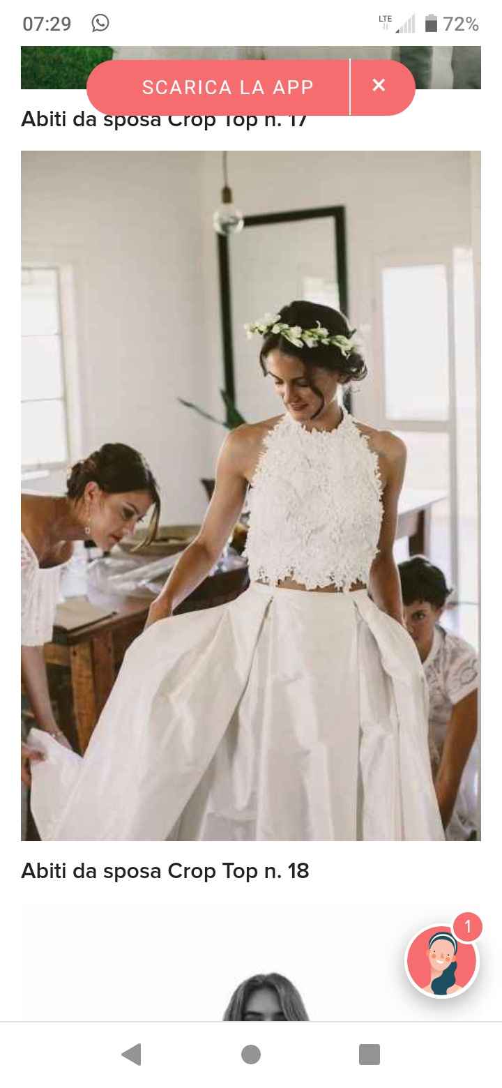 Abiti da sposa Crop Top 1