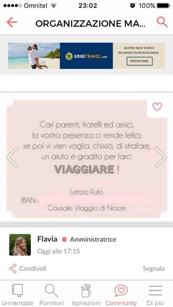 Biglietto regalo nozze - 1