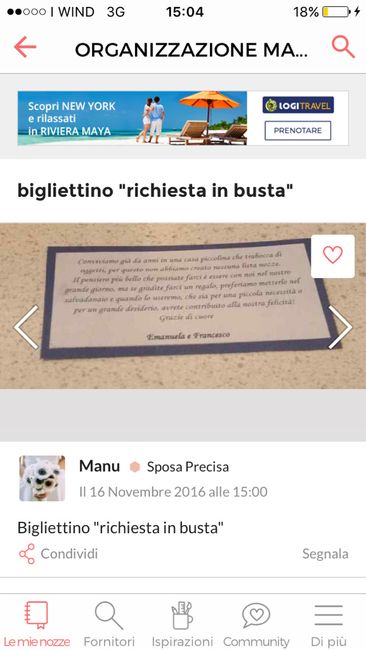 Biglietto regalo nozze - 2