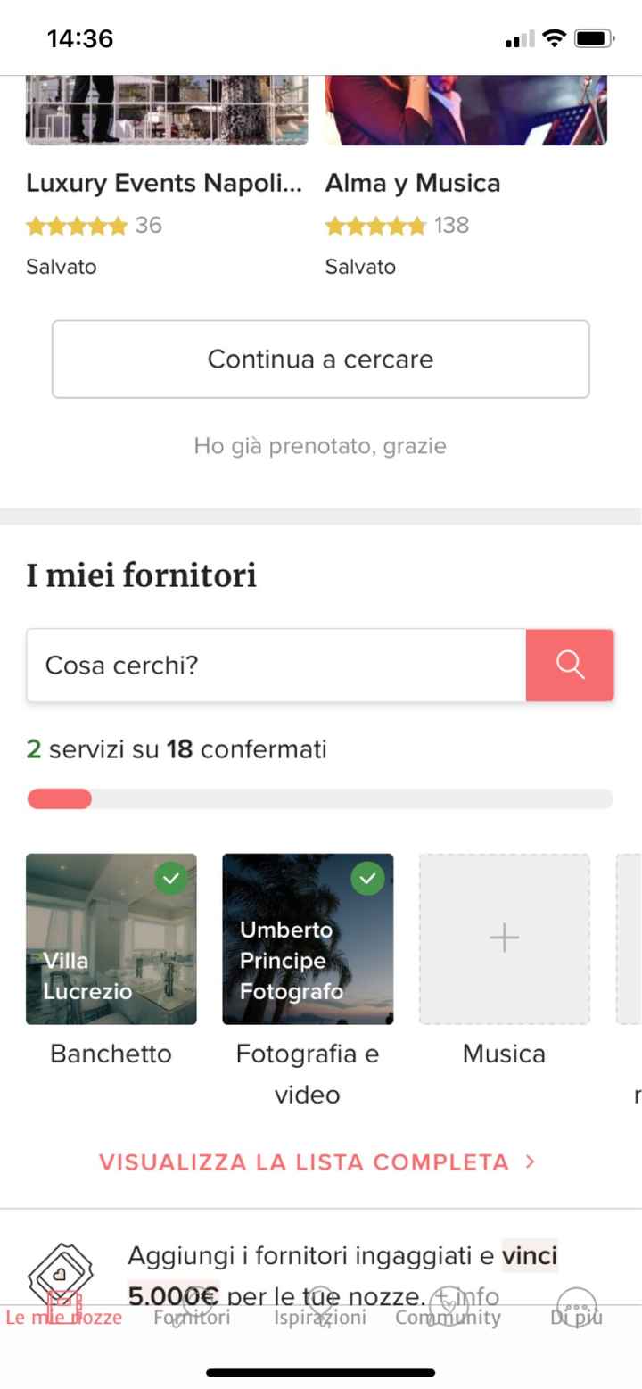 Condividi lo screenshot dei tuoi fornitori - 1