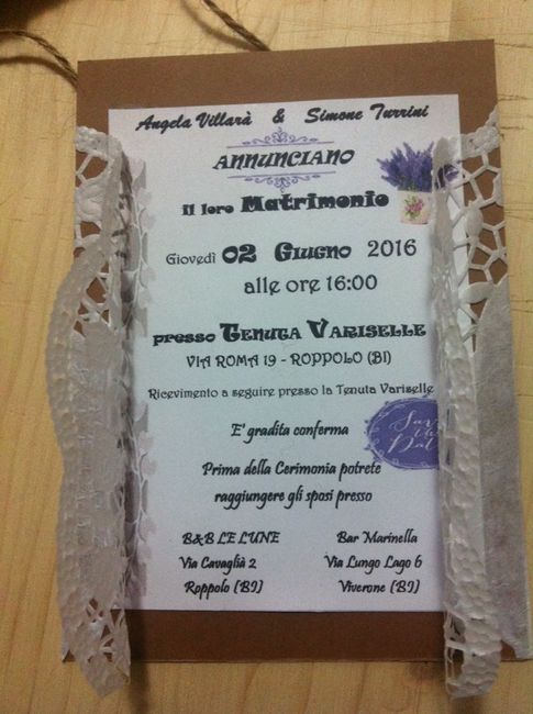 Prova partecipazione shabby chic - 3