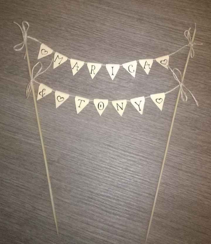 1.bunting cake topper
