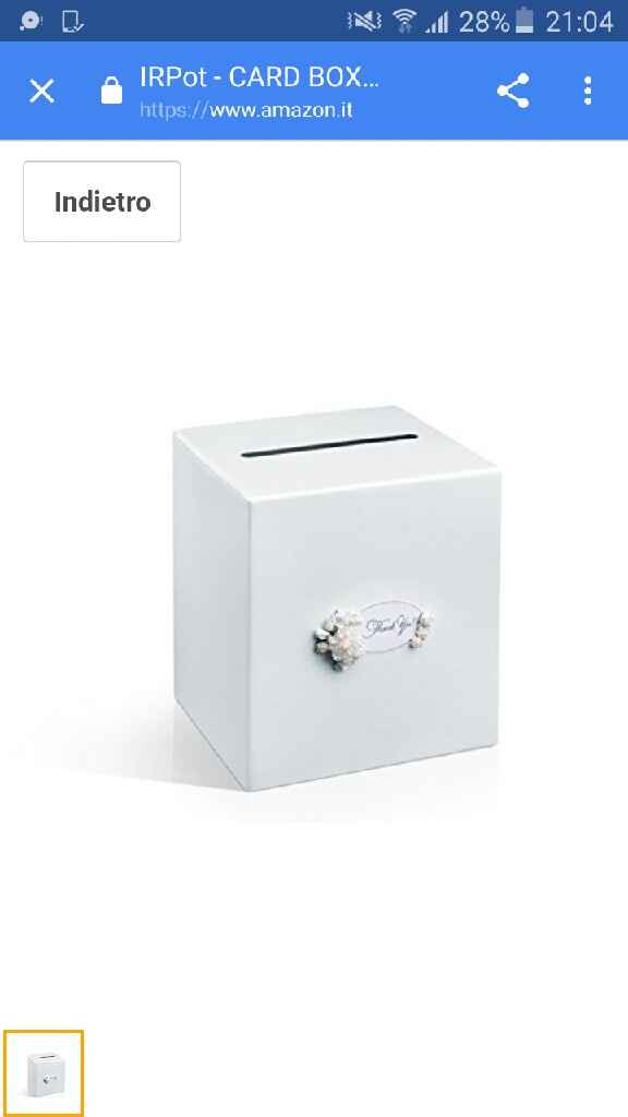 Scatola porta buste - 1