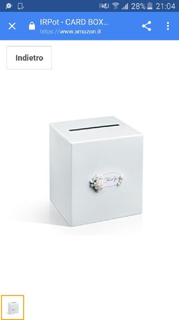Scatola porta buste - 1