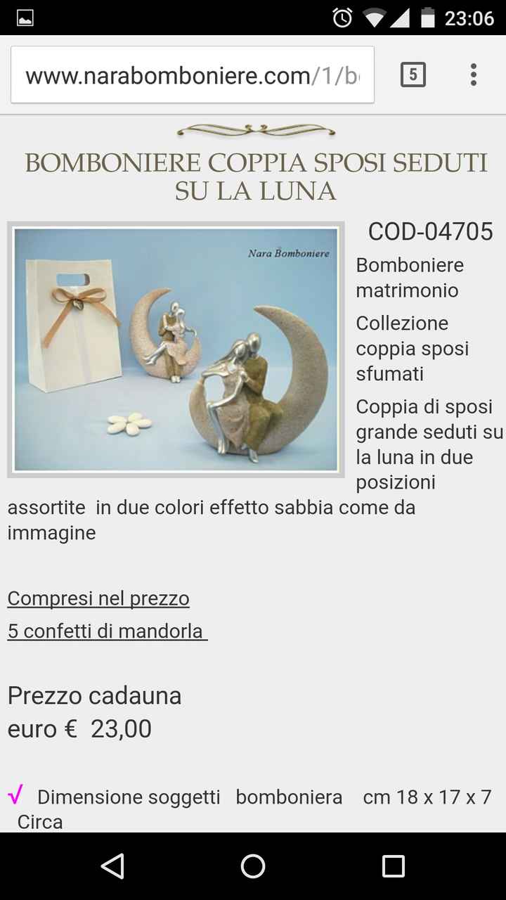 Bomboniere collezione pietra sposini - 1