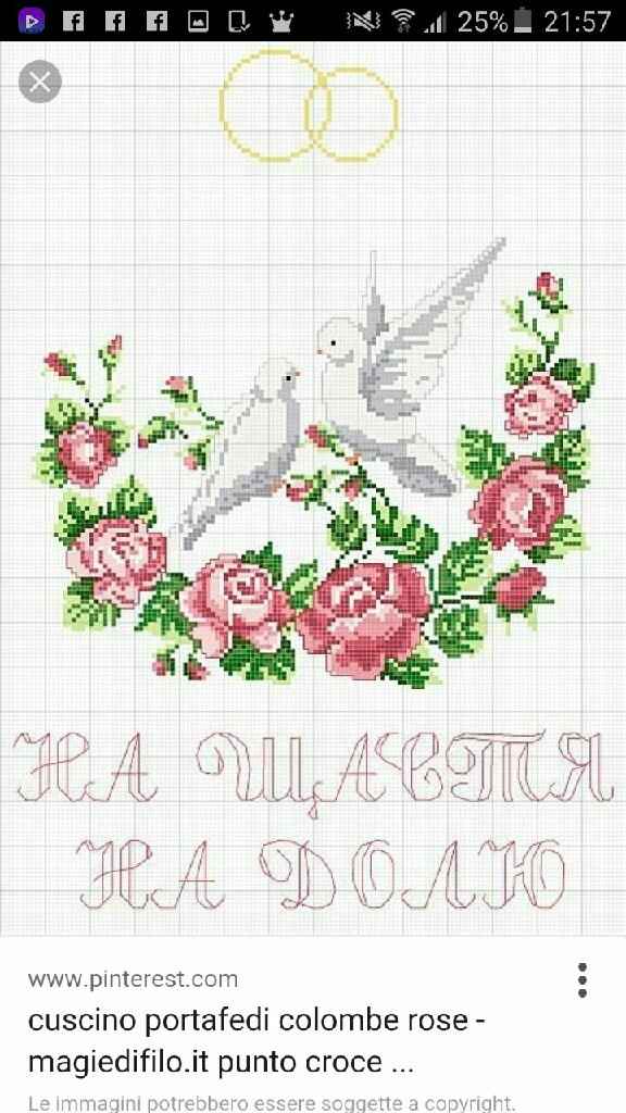 Ho bisogno di voi .. cuscino portafedi - 2