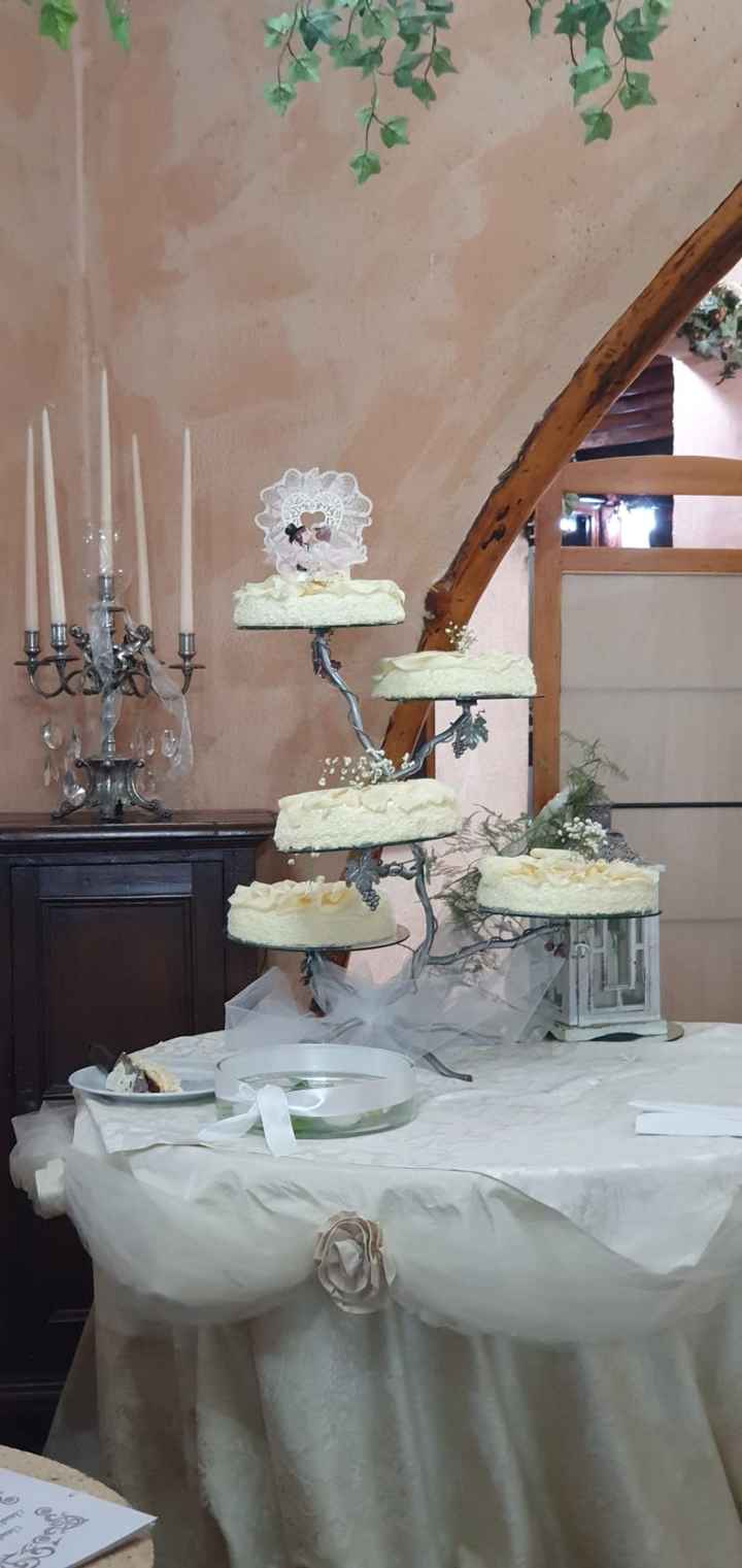 Foto addobbi tavolo sposi e torta - 2