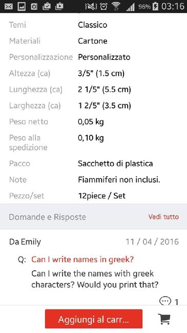 Brutta esperienza con i segnaposto - 1