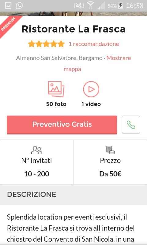 Trattorie o ristoranti che si spenda massimo 55 euro a persona - 1