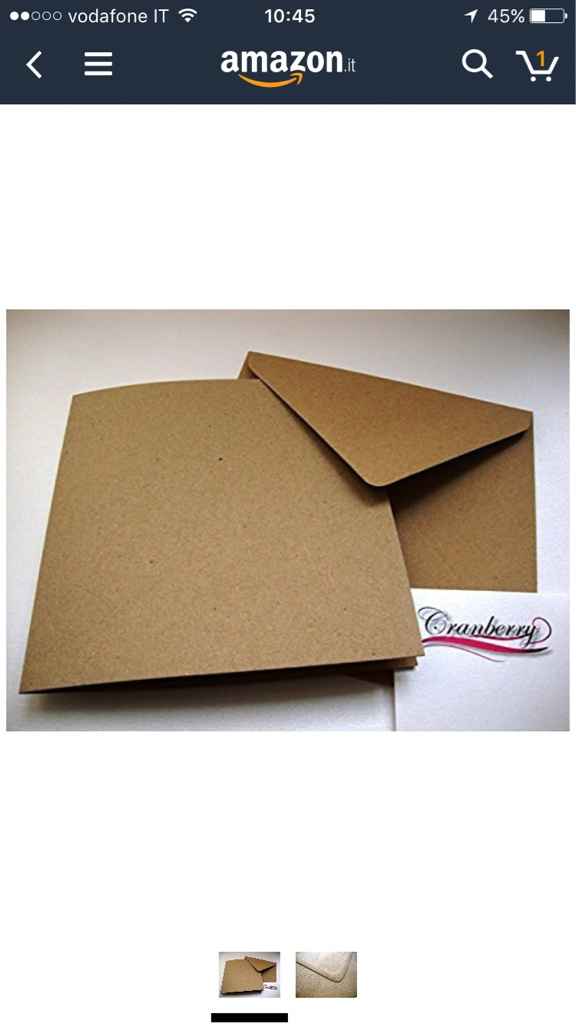 Partecipazioni con carta kraft - 1