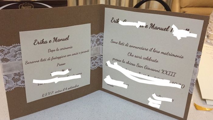 Partecipazioni fai da me😍 - 2